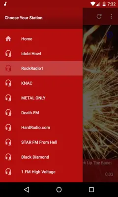 Metal Music Radio Full Live android App screenshot 1