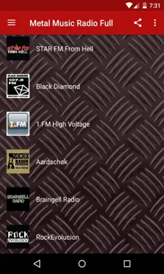 Metal Music Radio Full Live android App screenshot 3