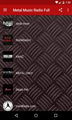 Metal Music Radio Full Live android App screenshot 4